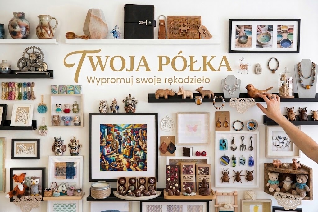 Rękodzieło i produkty handmade związane z projektem przyszłych witryn TWORIVO w Poznaniu