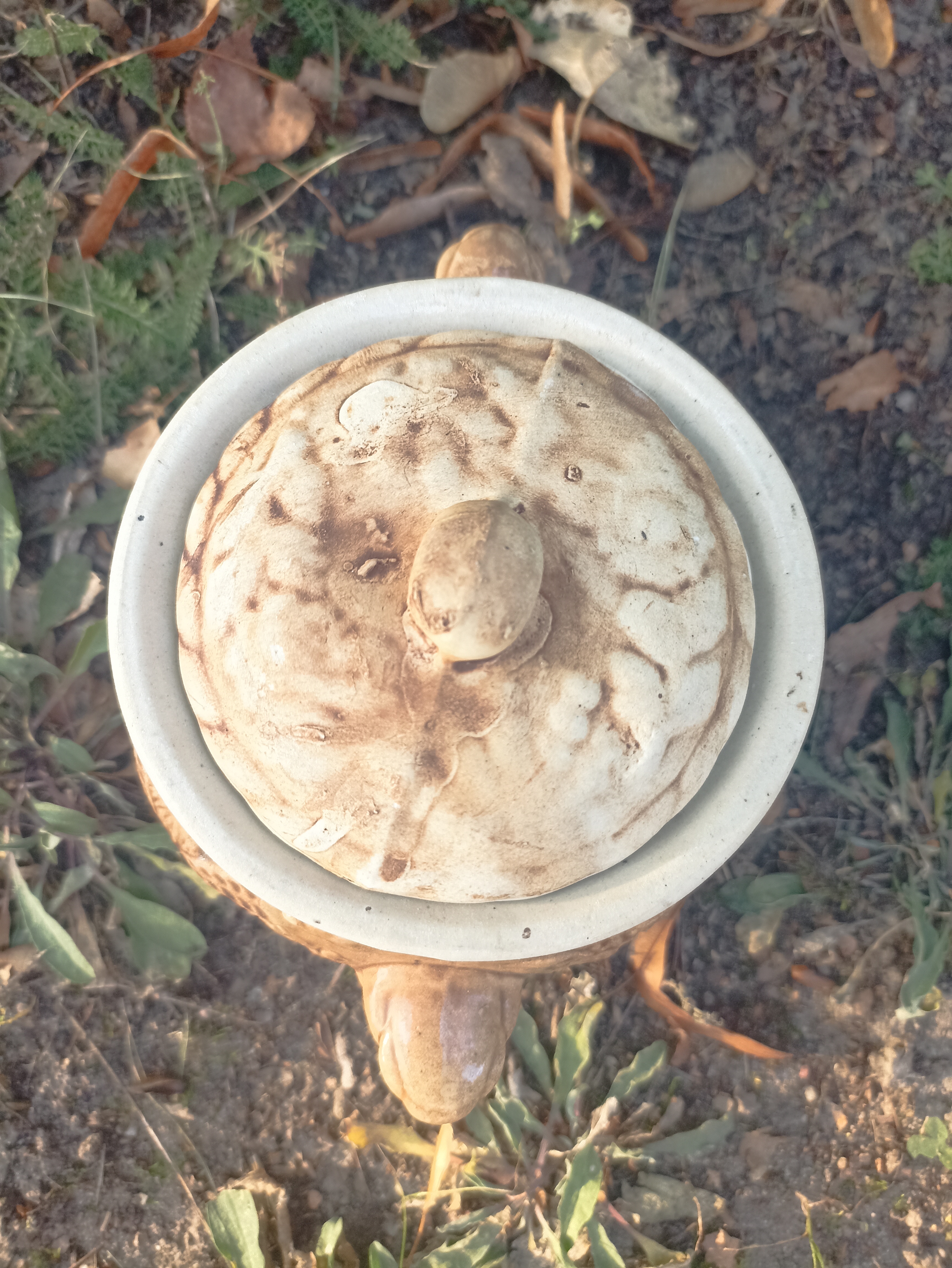 Duża waza ceramiczna / garnek do zapiekania CHATA 3L retro vintage